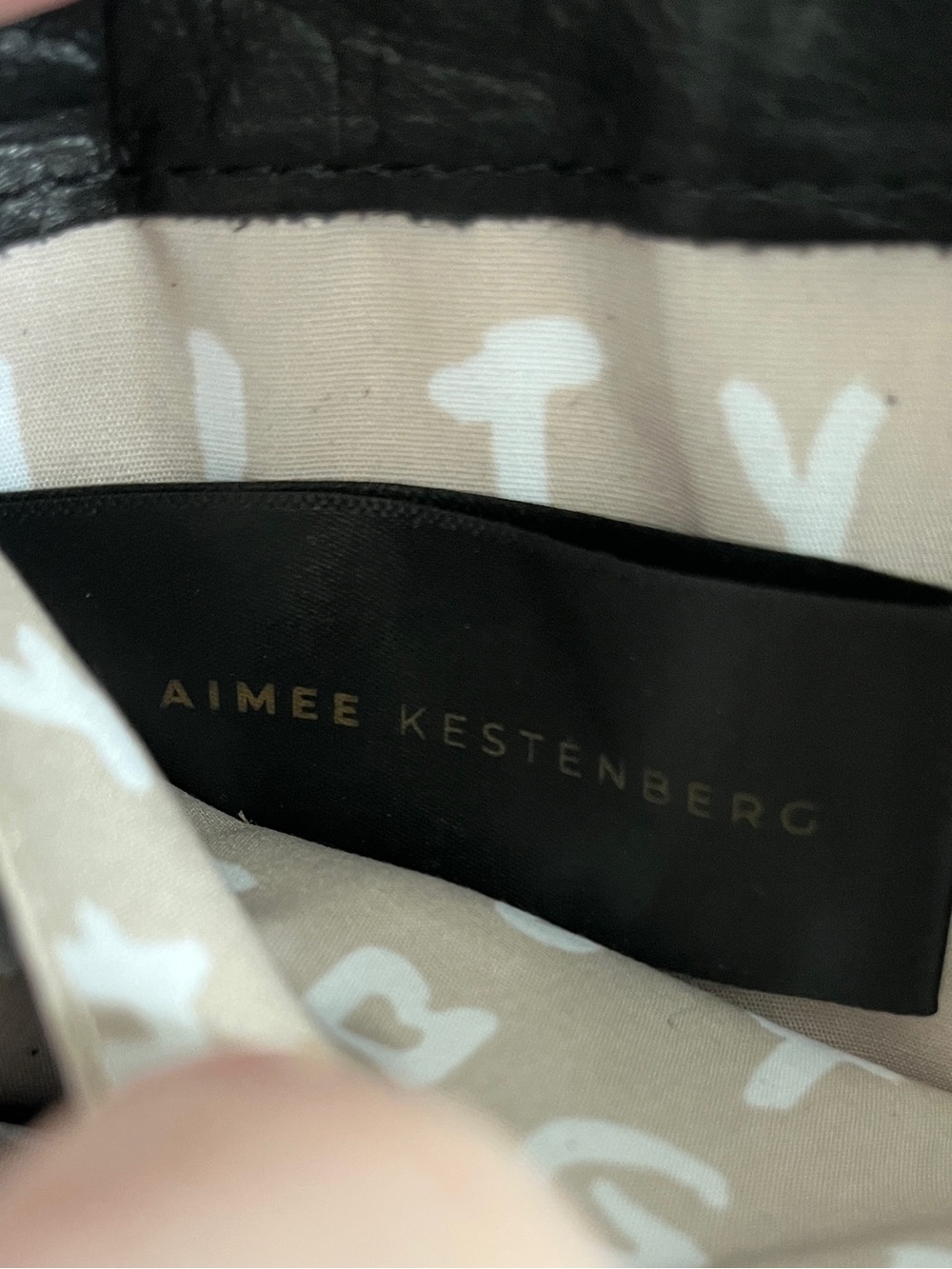 Aimee Kestenberg Black Croc Embossed Leather Long Continental Zip Around Wallet - Picture 9 of 9